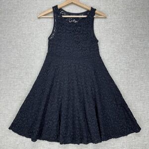 Audrey Dress Women Small Black Lace Sleeveless Fit Flare Dark Romantic Feminine